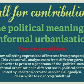 Call for Contributions: Book "The Political Meaning of Informal Urbanisation"