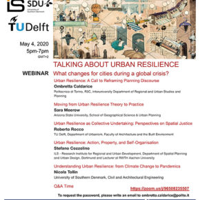 WEBINAR: Talking about urban resilience: what changes for cities during a global crisis? 4 MAY 17:00 GMT+2
